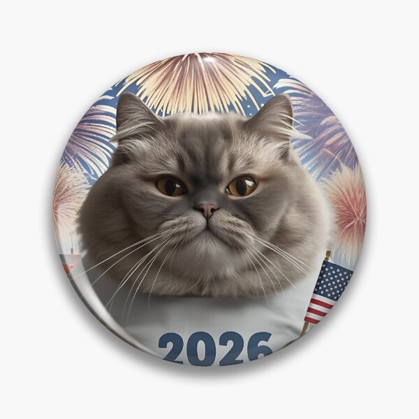 Artikelvorschau, „Alles Gute zum Geburtstag, Amerika 2026“ – Patriotisches Katzen-T-Shirt-Design entworfen und verkauft von WJ Cozy Creations.