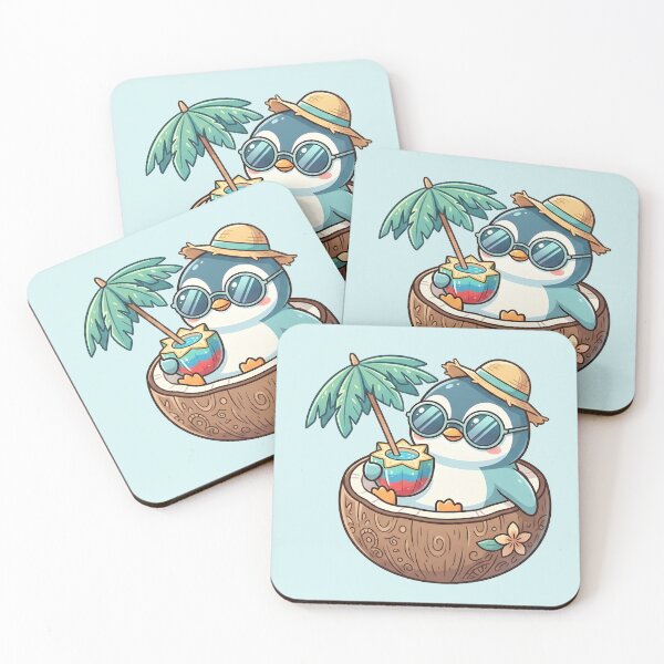 Item preview, Tropical Chill Penguin designed and sold by dreephic22.