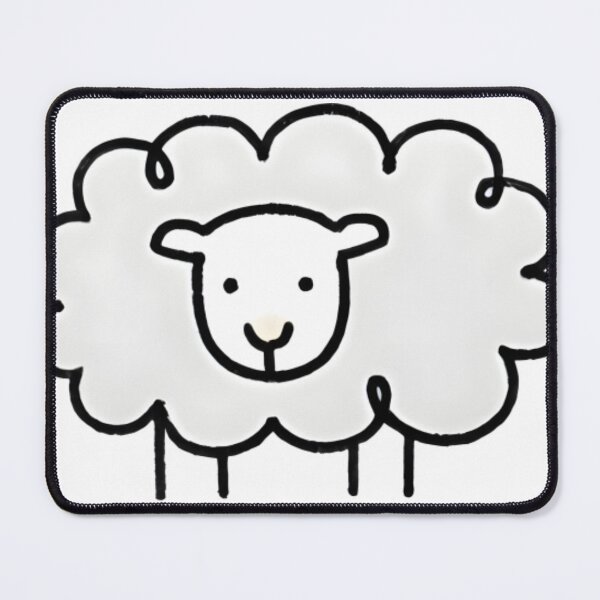 Item preview, Fluffy White Sheep Cute Cloud Animal Mascot designed and sold by Ninminji.