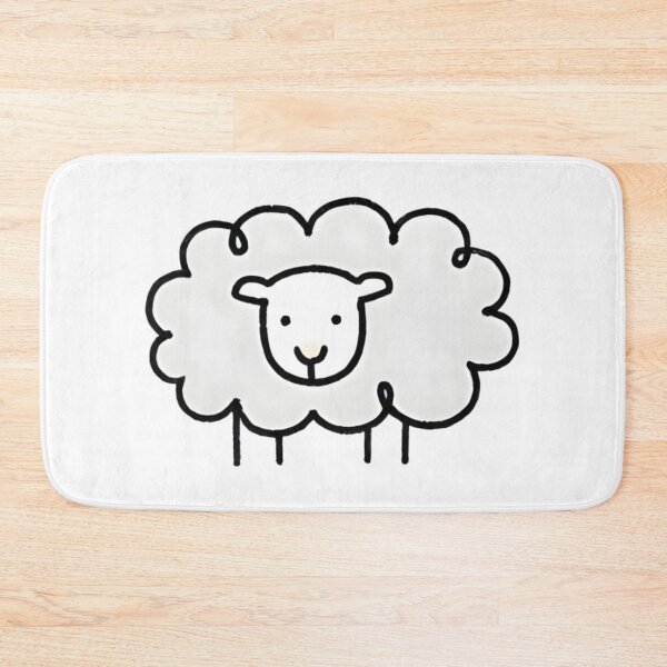 Item preview, Fluffy White Sheep Cute Cloud Animal Mascot designed and sold by Ninminji.