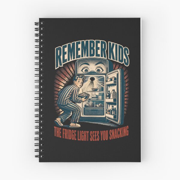 Item preview, Remember Kids Fridge Light Creepy Vintage Humor designed and sold by journeyengine.