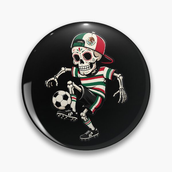 Item preview, Mexican Flag Soccer Ball Skeleton designed and sold by OlakunleOloroz.