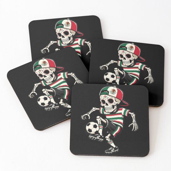 Item preview, Mexican Flag Soccer Ball Skeleton designed and sold by OlakunleOloroz.