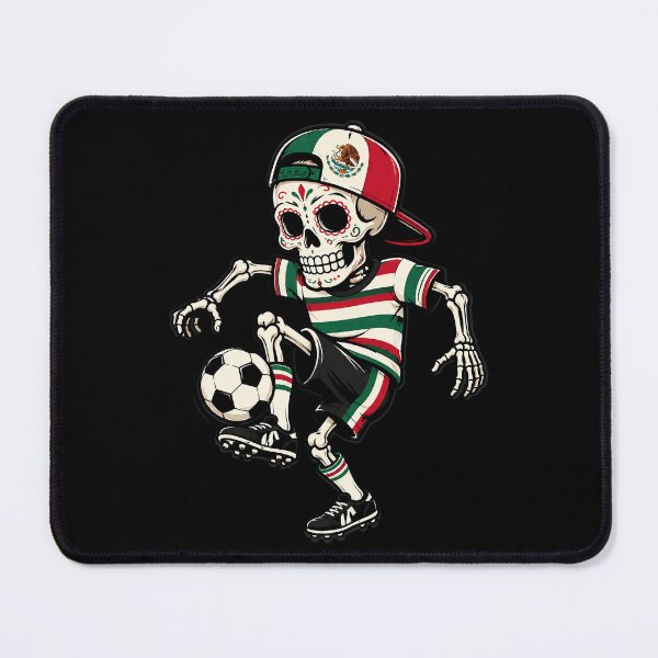 Item preview, Mexican Flag Soccer Ball Skeleton designed and sold by OlakunleOloroz.