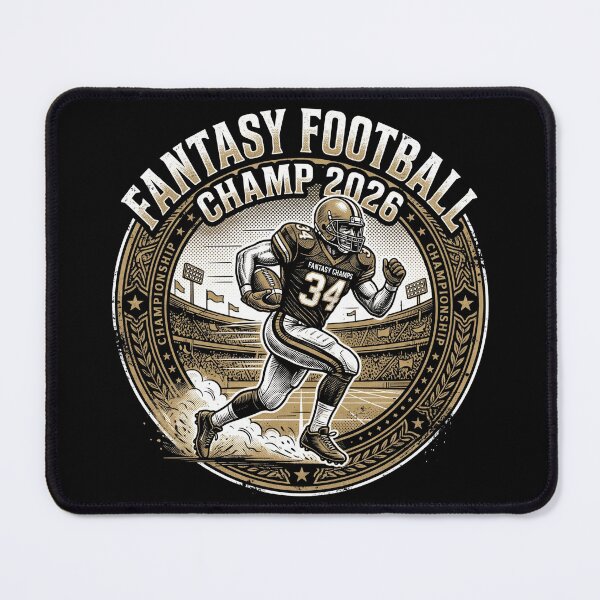 Item preview, 2026 Fantasy Football Champ Vintage Trophy Shirt designed and sold by TeNovaStudio.