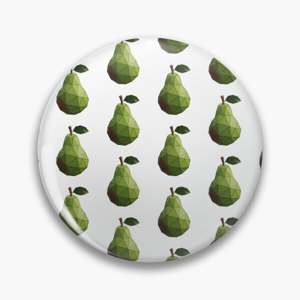 Item preview, Geometric Low Poly Green Pear designed and sold by Inka Moon Design.