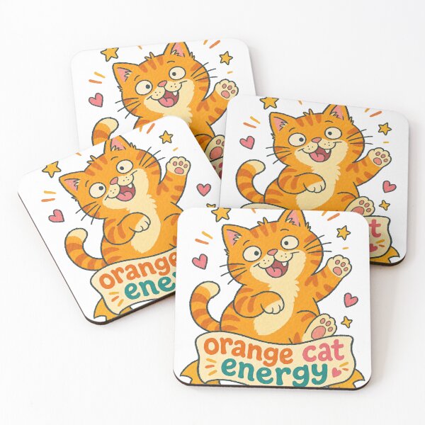 Item preview, Orange Cat Energy designed and sold by VisualArtsOasis.