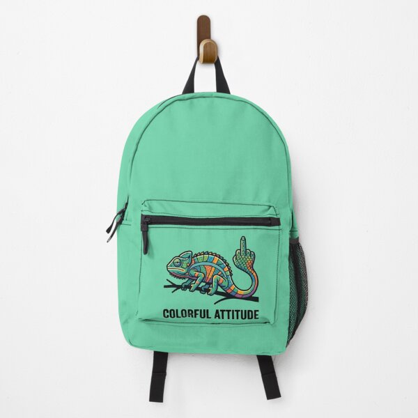 Item preview, Mosaic Chameleon Middle Finger Colorful Attitude designed and sold by Amir Faysal.