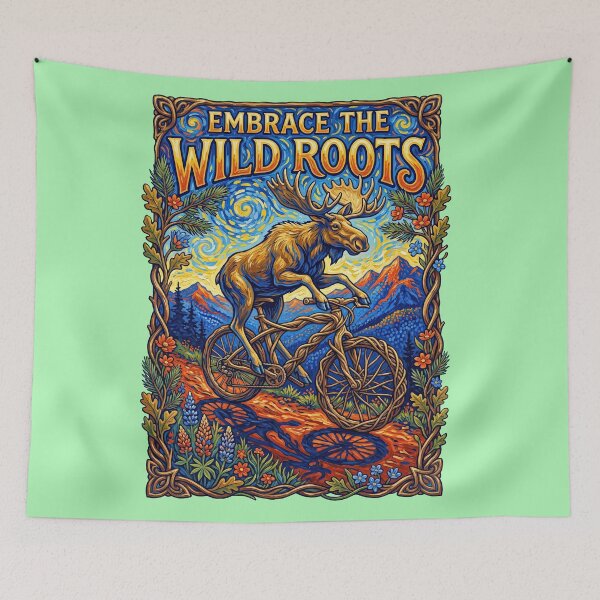 Item preview, Moose Riding Bicycle designed and sold by TeeARTHY.