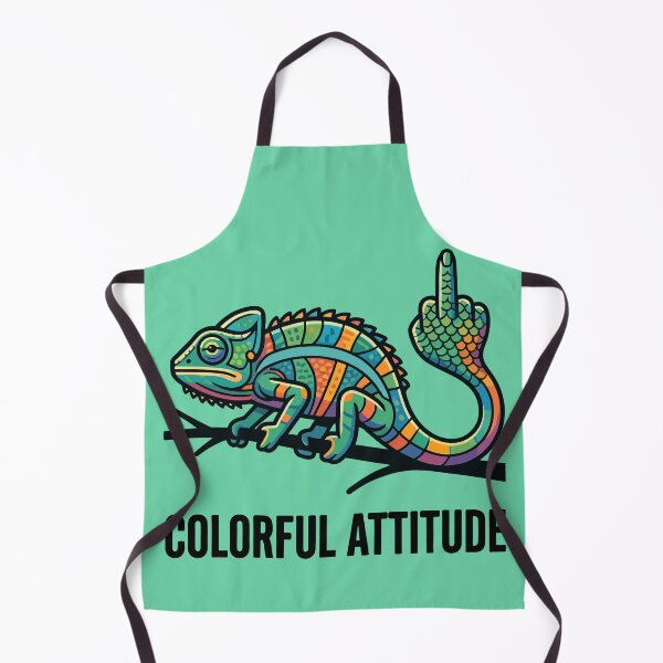 Item preview, Mosaic Chameleon Middle Finger Colorful Attitude designed and sold by Amir Faysal.
