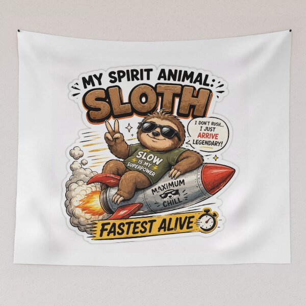 Item preview, Sloth : Fastest Alive designed and sold by beinglazynerd.