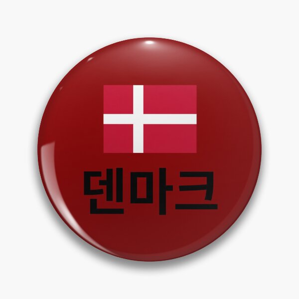 Item preview, Denmark Korean Hangul Flag Design designed and sold by MonoGreenery.