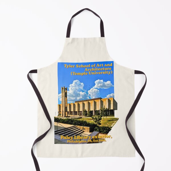 Aperçu de l'œuvre Brutalist Architecture Paley Library Vintage Academic Poster créée et vendue par EvergreenPark - Tee Studio.