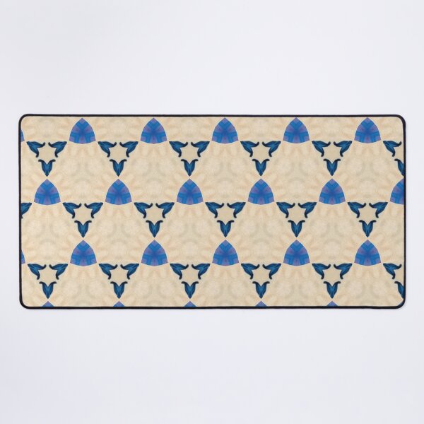 Item preview, Blue Triangle Geometric Seamless Pattern designed and sold by IntelliMindDesigns.