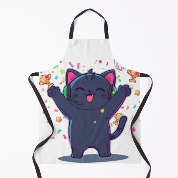 Item preview, Cute Victory Gamer Cat with RGB Headphones Kawaii Sticker designed and sold by Stylestickers55.