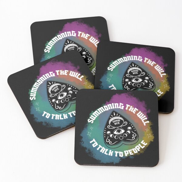 Item preview, Summoning The Will To Talk To People Rainbow Ouija Planchette designed and sold by Frafri92.