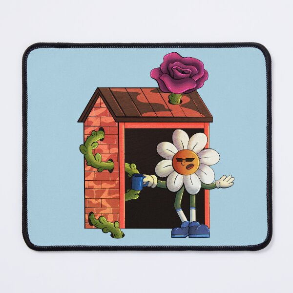 Item preview, Cool retro Daisy Flower Character in House designed and sold by tviyluv.