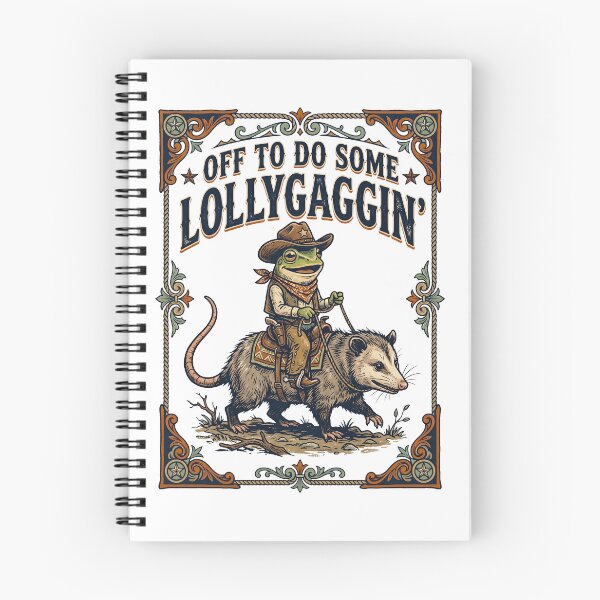 Item preview,  Lollygaggin Cowboy Frog Possum designed and sold by TeeARTHY.