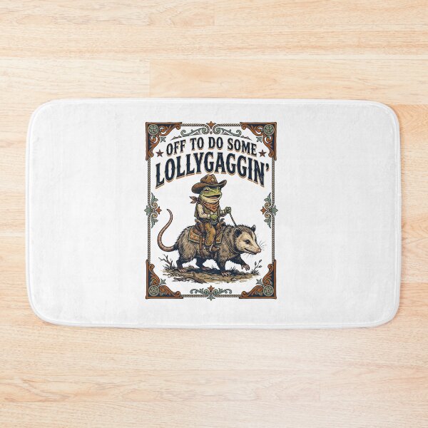 Item preview,  Lollygaggin Cowboy Frog Possum designed and sold by TeeARTHY.