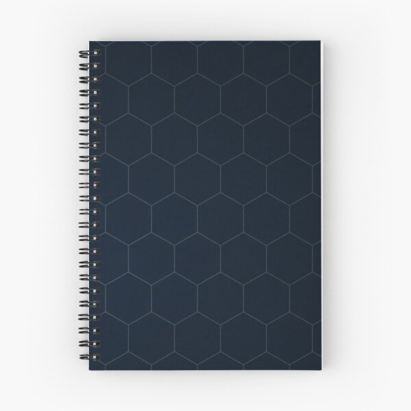 Item preview, Dark Navy Hexagon Geometric Pattern designed and sold by IntelliMindDesigns.