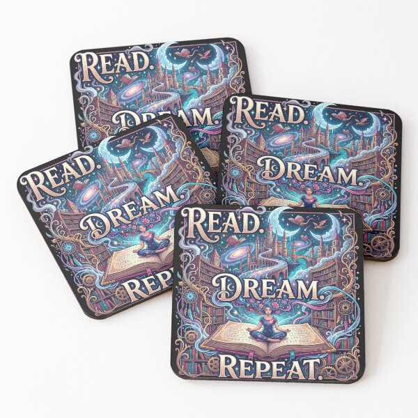 Artikelvorschau, Read, Dream, Repeat entworfen und verkauft von The Quiet Canvas By Jacky.