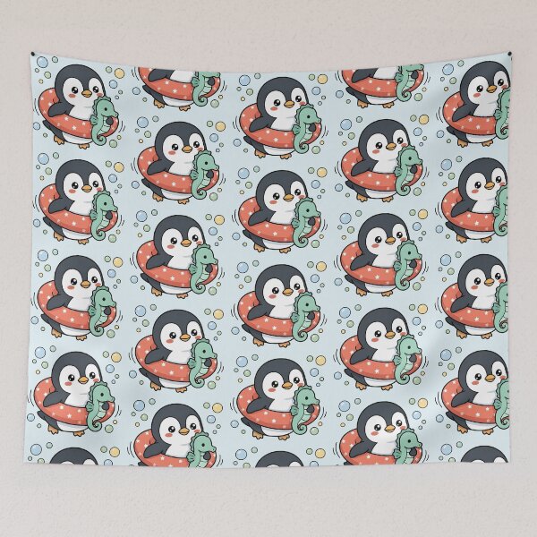 Item preview, Kawaii Summer Penguin designed and sold by dreephic22.
