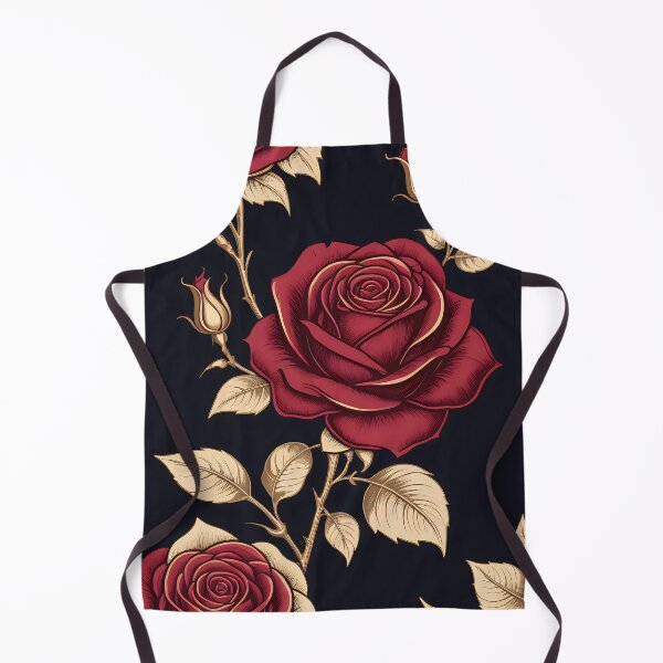 Item preview, Classic Red Rose Illustration with Elegant Foliage. designed and sold by MissYouONLY.