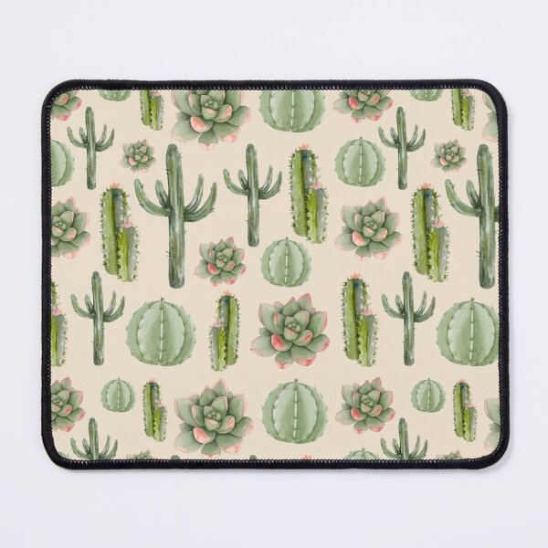 Item preview, Watercolor Cactus Succulent Pattern | Sage Pink Cream Desert Seamless Botanical designed and sold by Dino-Lune.