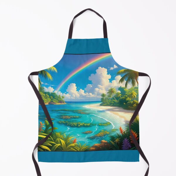 Item preview, Tropical Rainbow Island Paradise Coral Beach Lagoon designed and sold by Nexus Space.