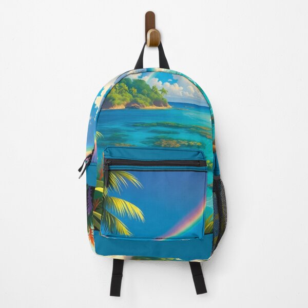 Item preview, Tropical Rainbow Island Paradise Coral Beach Lagoon designed and sold by Nexus Space.