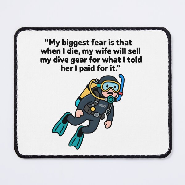 Item preview, Scuba diver and funny text designed and sold by pixeldizajn.