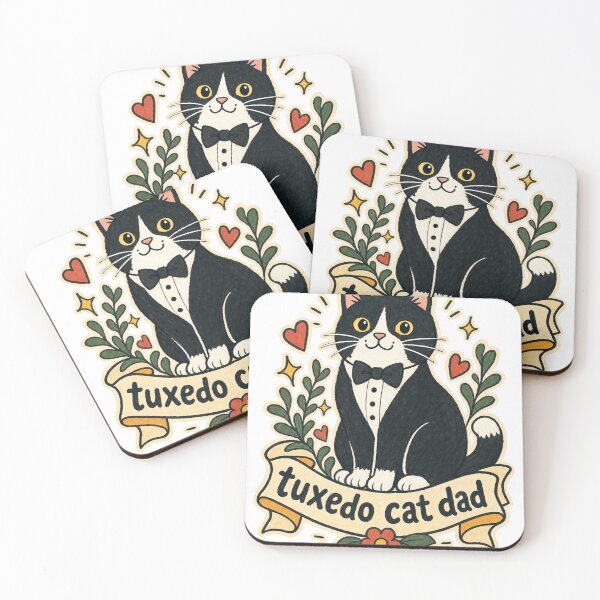 Item preview, Tuxedo Cat Dad designed and sold by VisualArtsOasis.