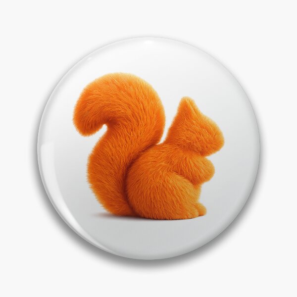 Item preview, Orange Fluffy Squirrel  designed and sold by SecretSquirrellDesigns.