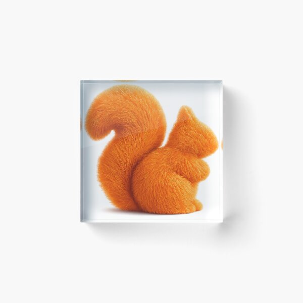 Item preview, Orange Fluffy Squirrel  designed and sold by SecretSquirrellDesigns.
