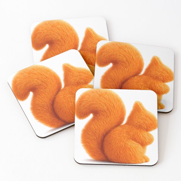 Item preview, Orange Fluffy Squirrel  designed and sold by SecretSquirrellDesigns.