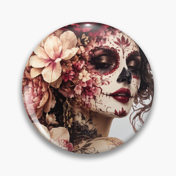 Item preview, Blooming Muse / La Catrina Collection designed and sold by ValentynaTyshenkoArt.