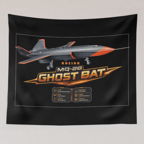 Item preview, Boeing MQ-28 Ghost Bat | Autonomous Combat Aircraft | Loyal Wingman Military Aviation designed and sold by Aerolovers.