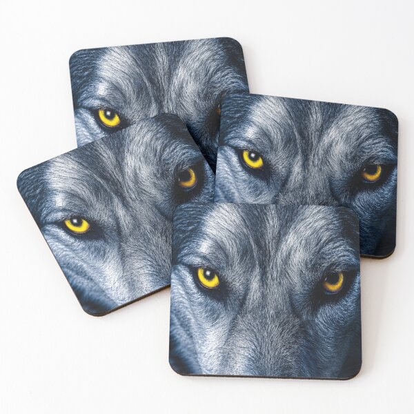 Item preview, Yellow Eyes, Realistic Wolf Portrait designed and sold by BHOWMIK STORE.