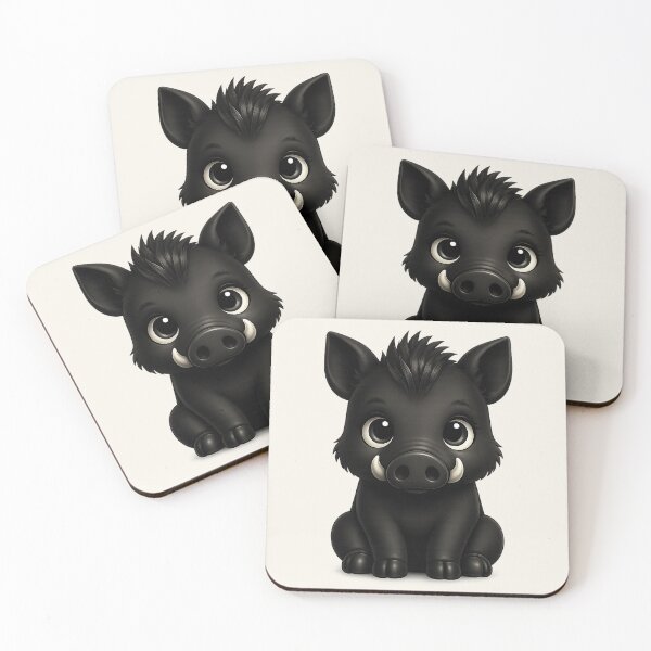 Item preview, Cute Baby Wild Boar with Big Eyes designed and sold by RafenStein.