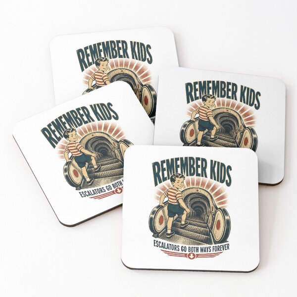Item preview, Remember Kids Escalators Creepy Vintage Humor designed and sold by journeyengine.