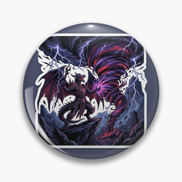 Item preview, Demon Dragon King Summoning Dark Lightning Storm Vector Sticker Illustration designed and sold by uegi.