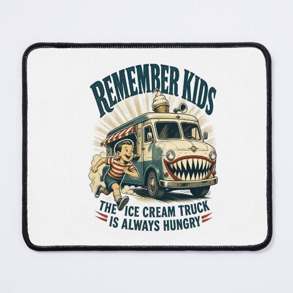 Item preview, Remember Kids Ice Cream Truck Creepy Vintage Humor designed and sold by journeyengine.