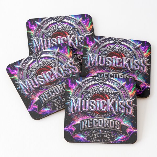 Item preview, Musickiss Records Psychedelic Logo designed and sold by Iron El Studios.