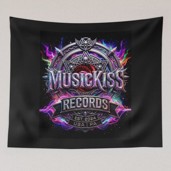 Item preview, Musickiss Records Psychedelic Logo designed and sold by Kglitch.