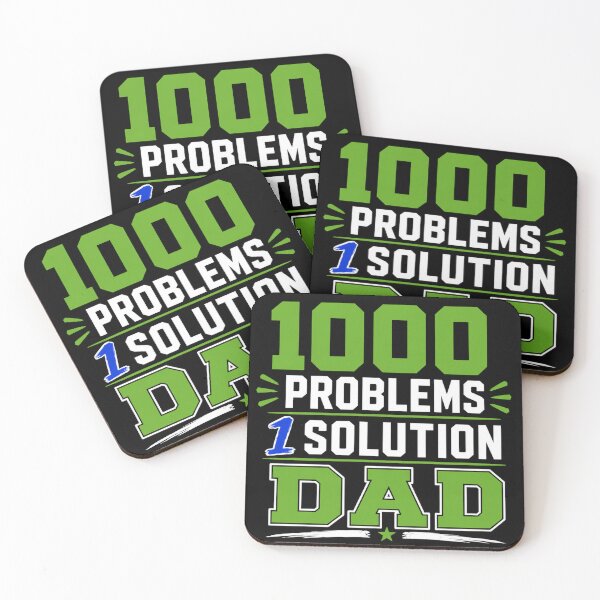 Item preview, 1000 PROBLEMS 1 SOLUTION - DAD designed and sold by FunneeMugs.