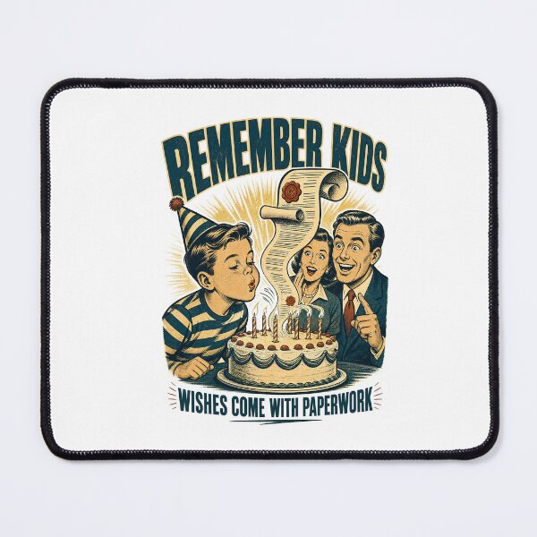Item preview, Remember Kids Wishes Creepy Vintage Dark Humor designed and sold by journeyengine.