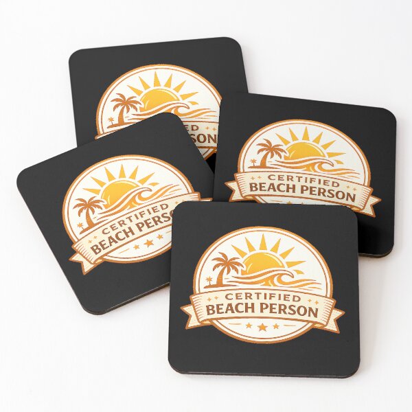 Item preview, Certified Beach Person Vintage Badge designed and sold by PixelQ.
