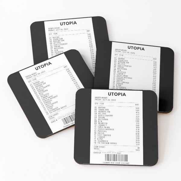 Item preview, UTOPIA receipt designed and sold by 1xstonee-shop.