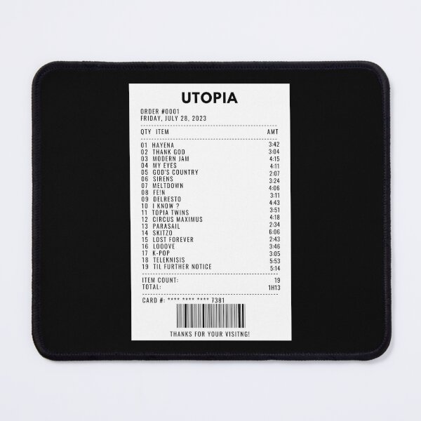 Item preview, UTOPIA receipt designed and sold by 1xstonee-shop.