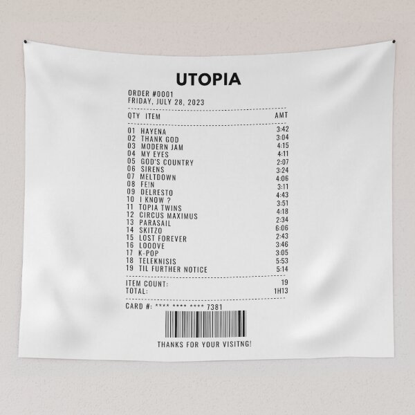 Item preview, UTOPIA receipt designed and sold by 1xstonee-shop.